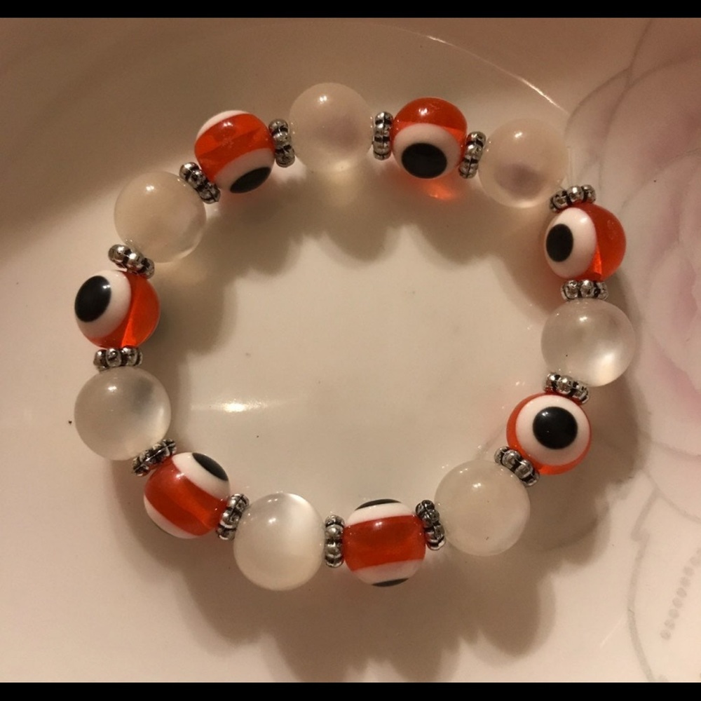 Evil Eye bead elastic bracelet